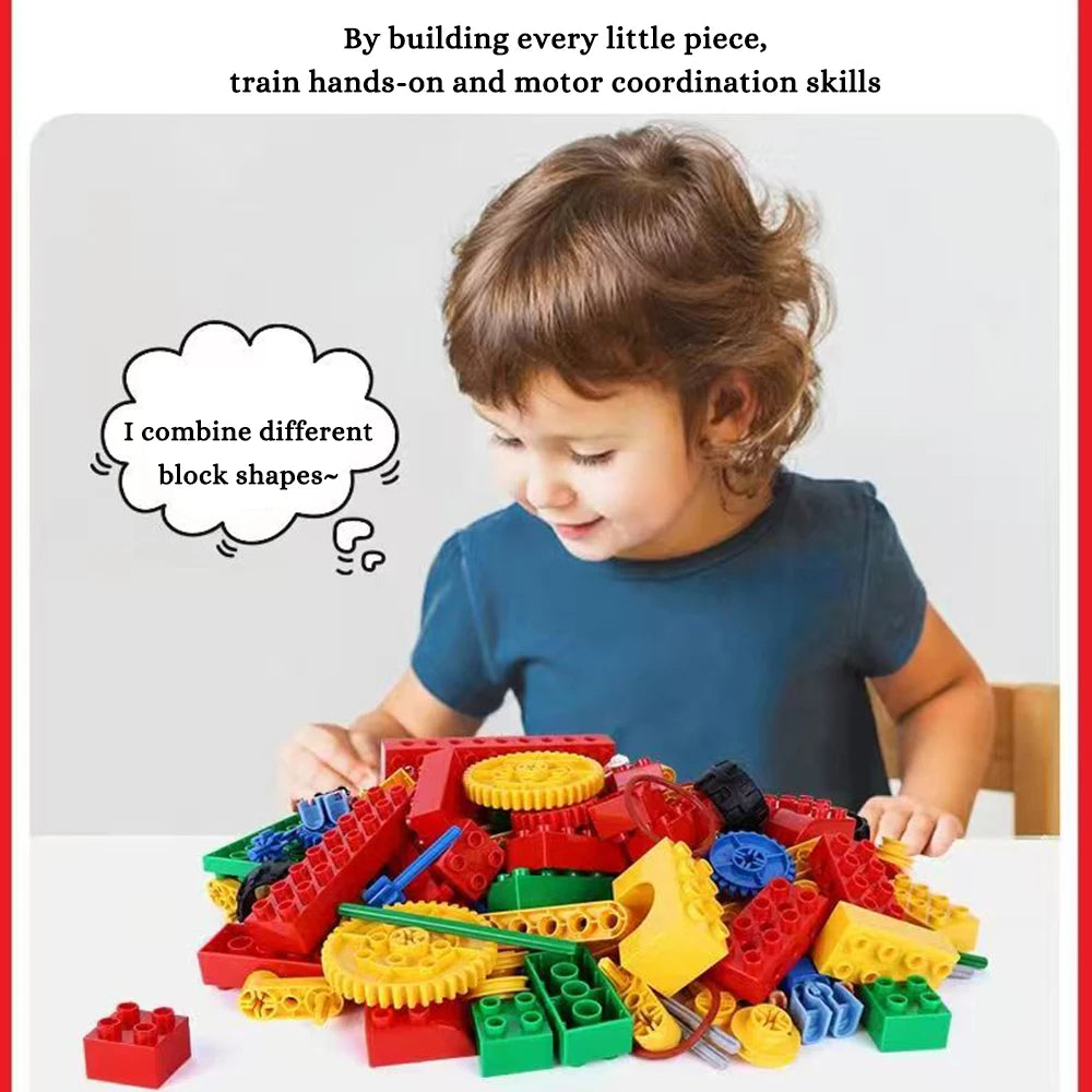 9656 STEAM Gear Building Block Toy Gift for Teens Character Figure Compatible Set Engaging Educational Toy for Science Lovers