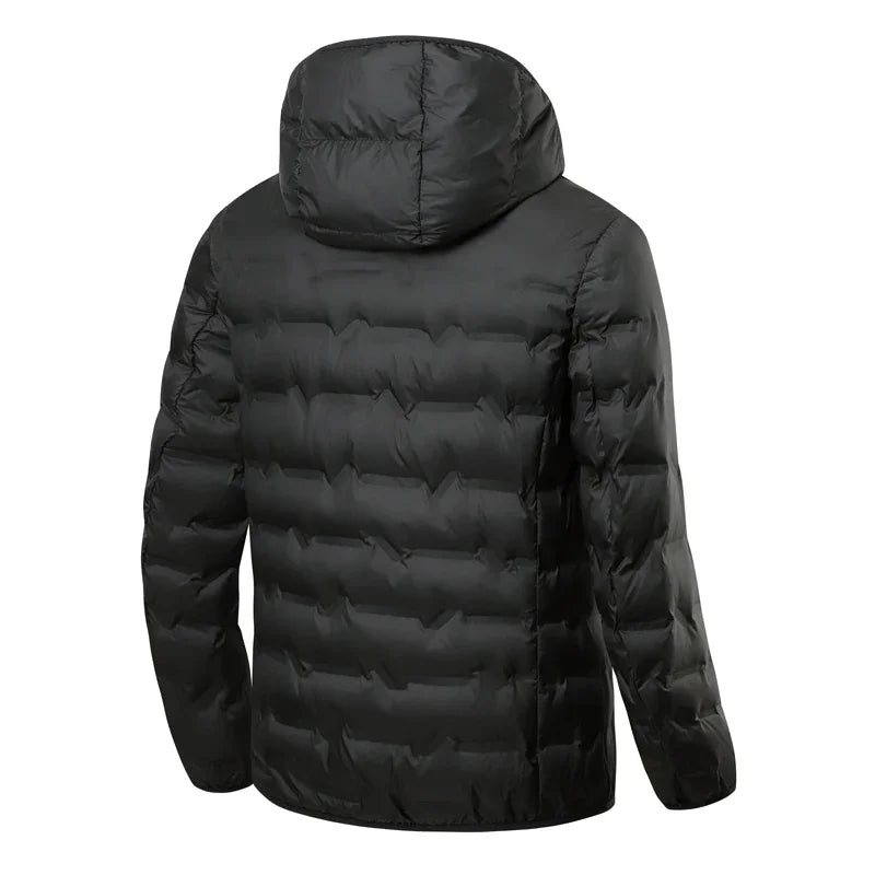 Lightweight Men Winter Down Duck Jacket Hooded Padded Coat Male Graphene Warm Fishing Autumn Puffer Designer Feather Parka Grey