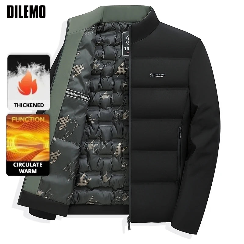Top Grade ​​Men's Winter Short Parka Jacket Windbreaker Coats Bubble Puffer 2026 New Casual Fashion Quilted Outerwear