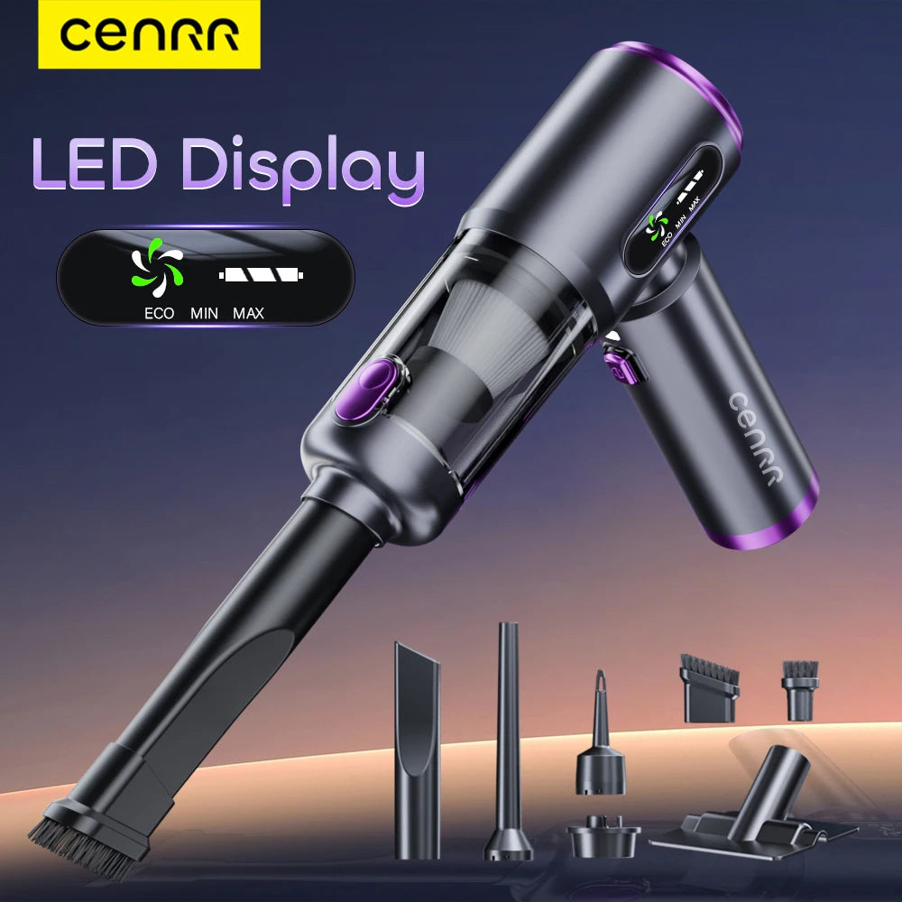CENRR Mini Portable Car Vacuum Cleaner Powerful Wireless for Car Machine HandHeld Cordless Vacuum Cleaners Car Cleaner Cleaning