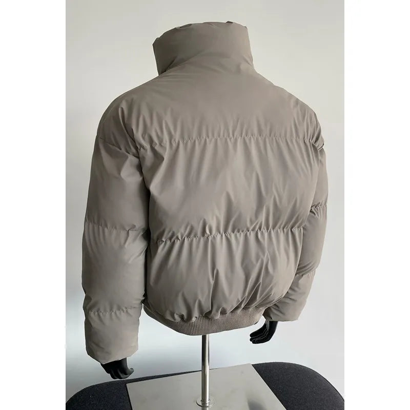 2026 new winter cotton jacket, cotton coat, men's thick warm bread jacket, sports and leisure trendy brand cool jacket