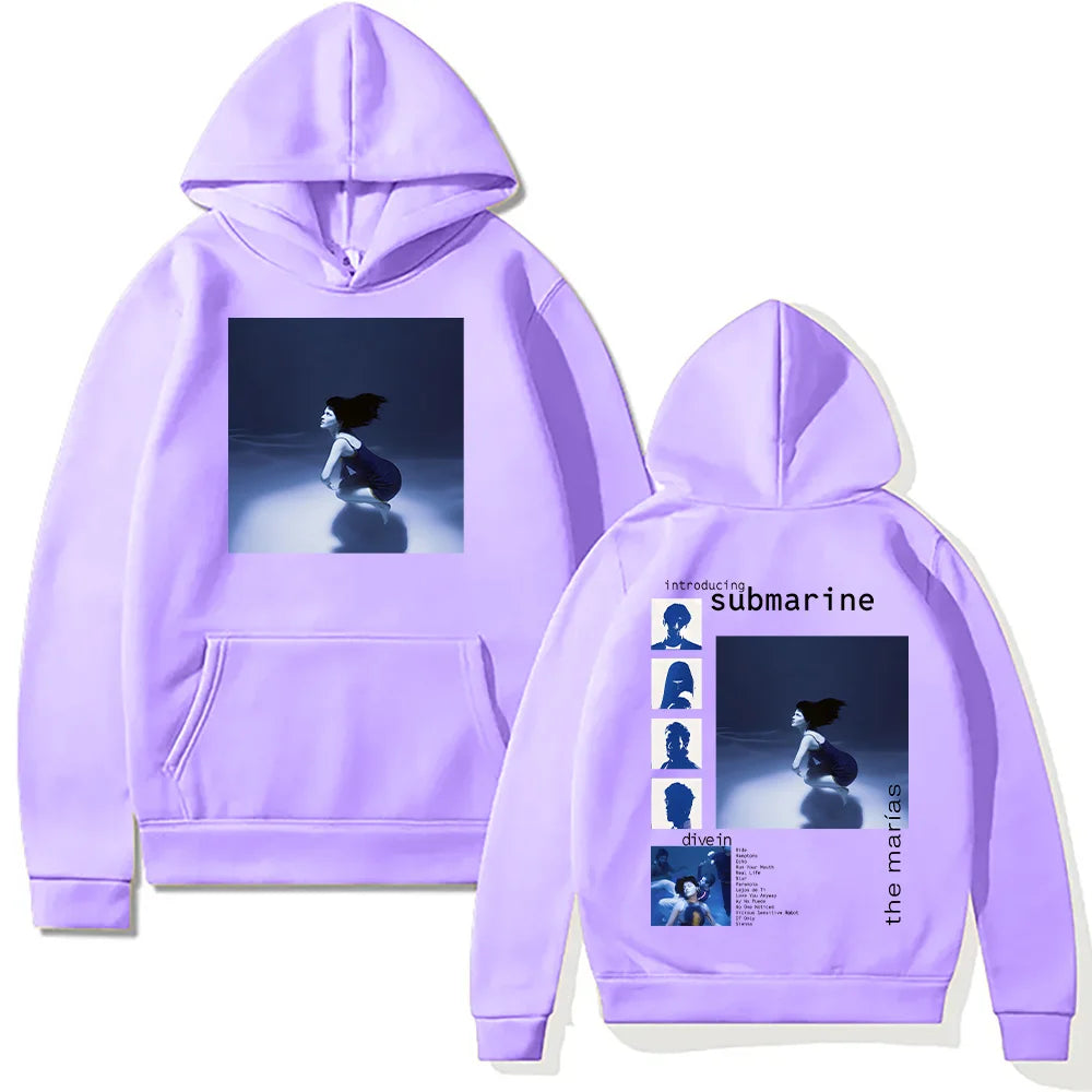 The Marias Band Pullovers The Marias Submarine Popular Album Hoodies Fashion Women Sweatshirt Unisex Cotton Casual Clothes Hoody