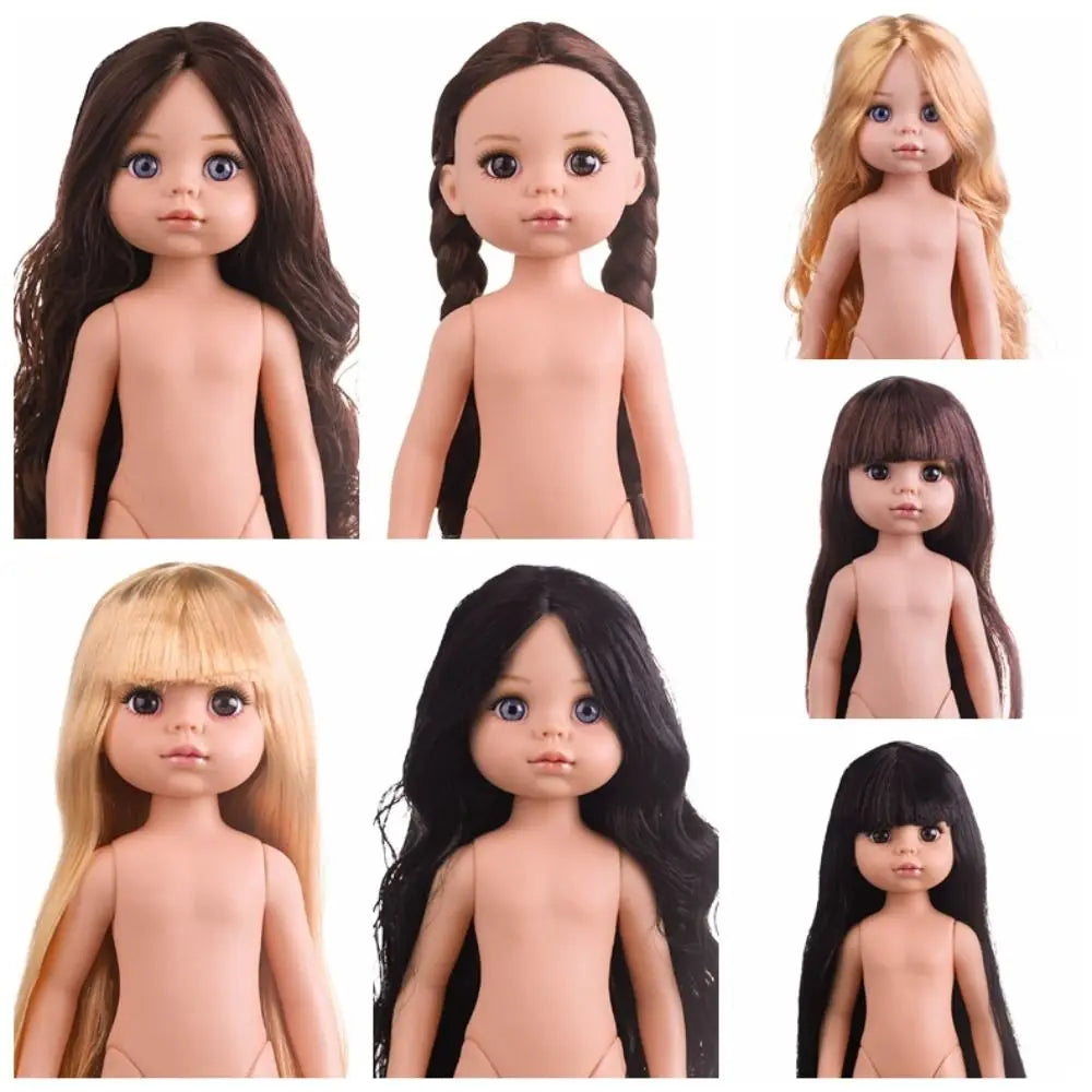 Fashion Brown Eyes 12 Inch Doll Blonde Hair 3 Hair Colors Girl Doll Dress Up Movable Humanoid Doll Children Toys