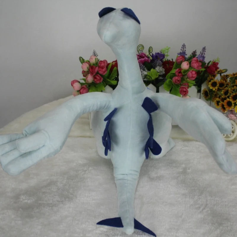 Stuffed Plush 15/35cm Pokemon Cartoon Lugia Plush Toy Anime Lugia Soft Stuffed Plushies Pillow Doll Room Decoration Boys Girls Holiday Gift