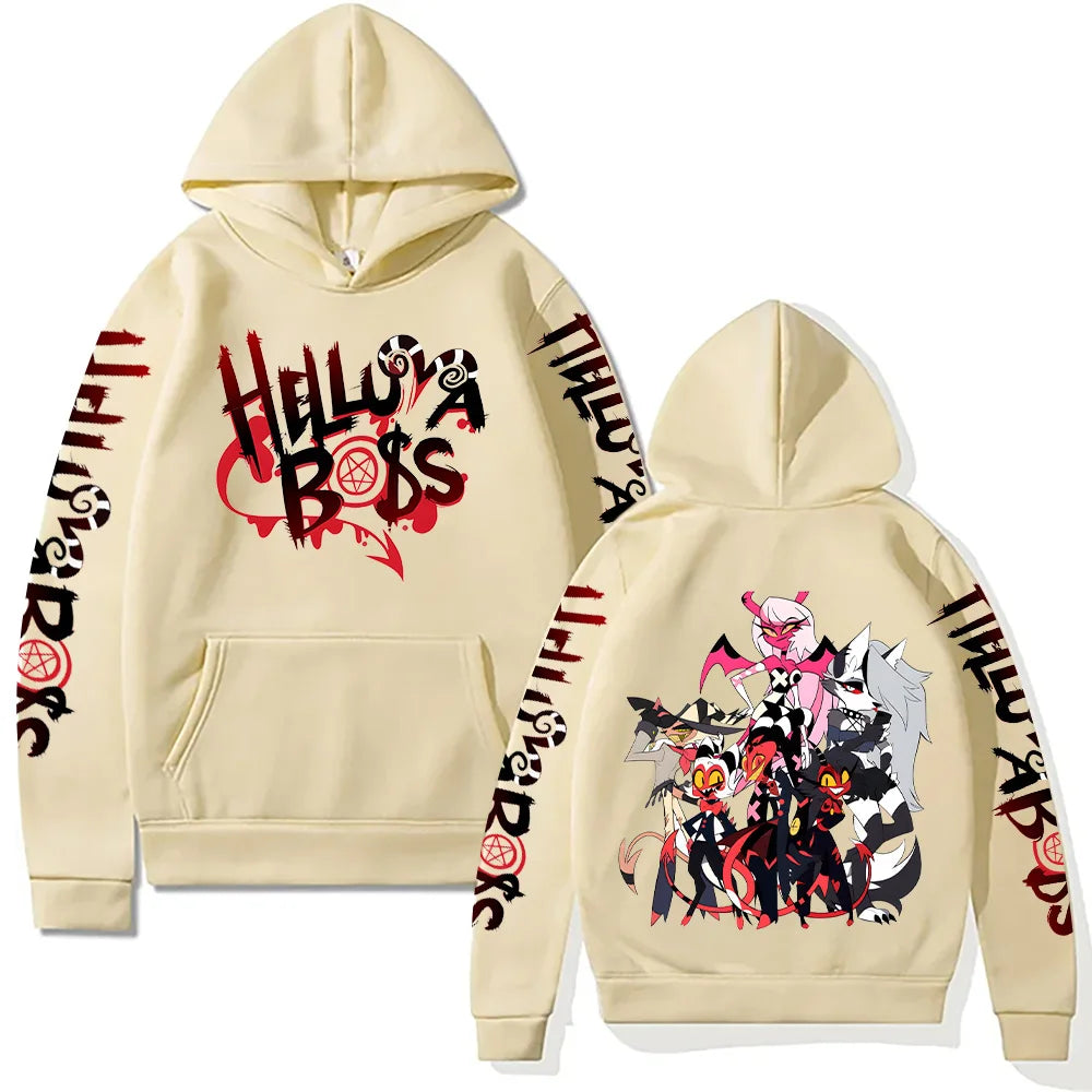 Helluva Boss Hoodies New Trends Y2k Aesthetic Anime Sweatshirt Unisex Loose Hip Hop Streetwear Vintage Harajuku Pullovers Casual