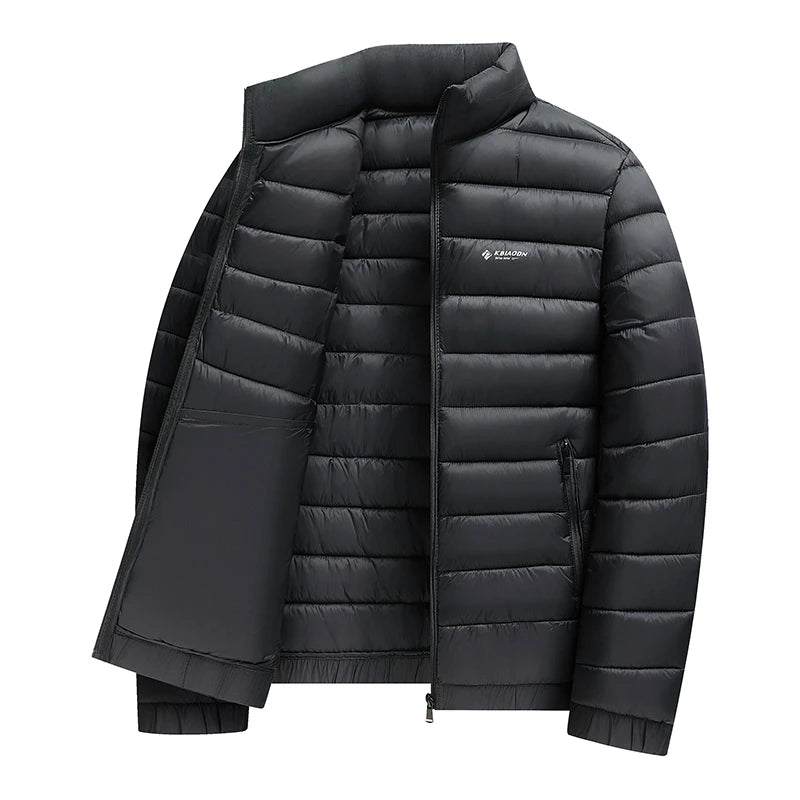 Men's winter jacket Simple stand collar Cotton coat New thick warm parkas
