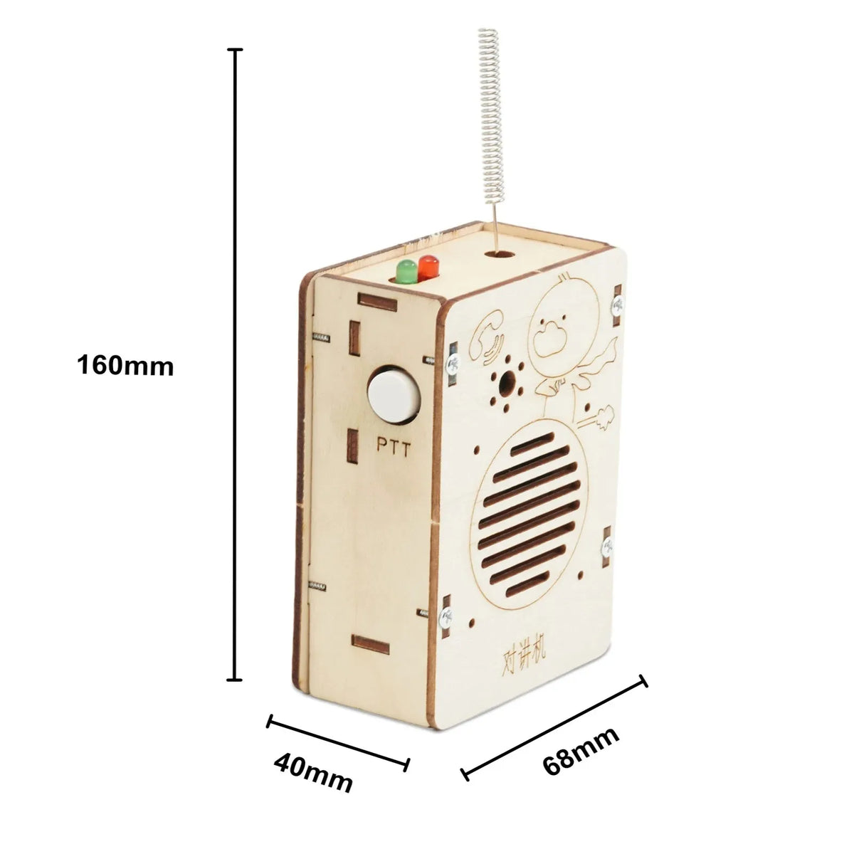 STEM DIY Wireless Walkie Talkie Model Physics Science Experiment Kit School Science Project Supplies Gift Kids Educational Toy