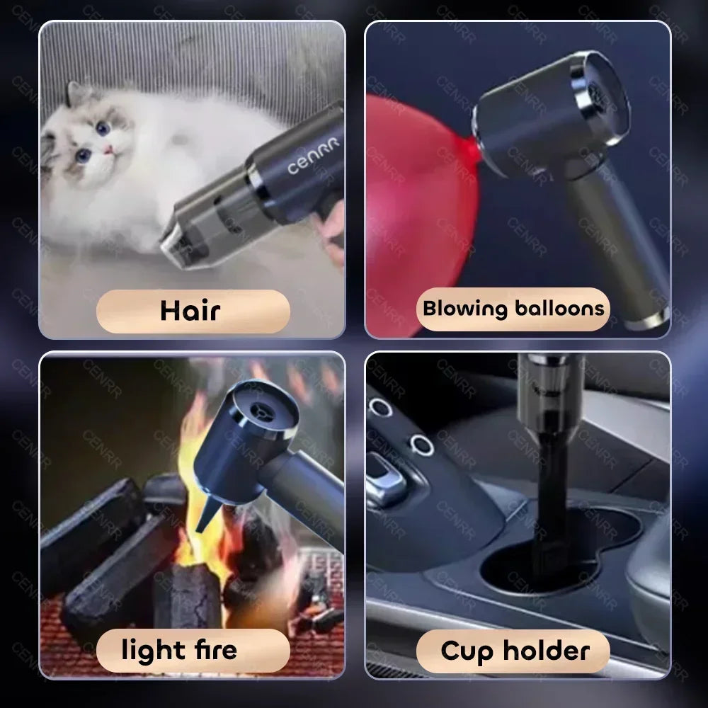 CENRR 210000PA Car Vacuum Cleaner Mini Wireless Handheld Portable Vacuum Cleaner Strong Suction Vacuum Cleaner Cleaning Machine