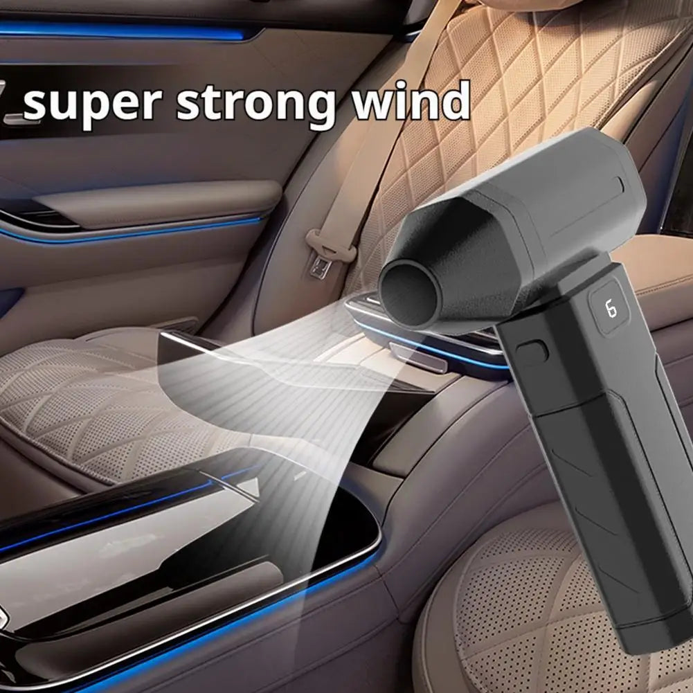 Electric Vacuum Cleaner Super Strong Wind Violent Mini Fan Dust Debris Removal Handheld for Car Portable Blow Computer Car Clean