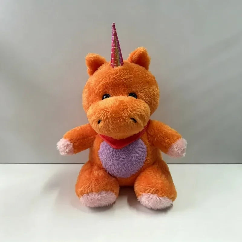Stuffed Animal Plush New Anime Buddy The Unicorn Plush Toy Buddy Anime Soft Stuffed Animal Doll Orange Unicorn Plushie Home Decor Collectible Gift