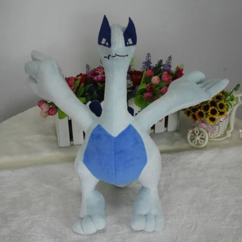 Stuffed Plush 15/35cm Pokemon Cartoon Lugia Plush Toy Anime Lugia Soft Stuffed Plushies Pillow Doll Room Decoration Boys Girls Holiday Gift