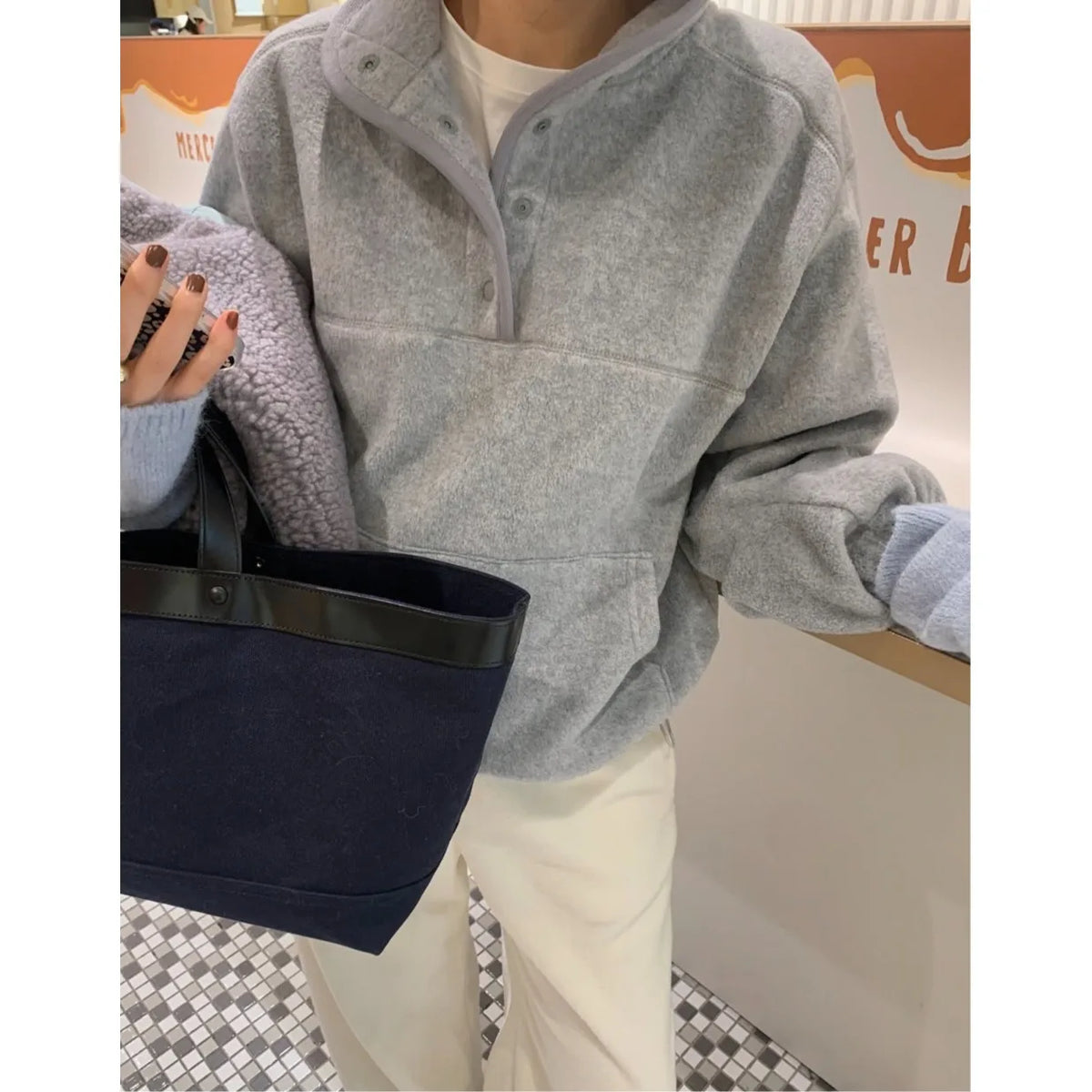 Autumn Winter New Style Casual Hoodie Women's Standard Fit Long Sleeve Fleece Lined Stand Collar Versatile Comfortable Sweats...