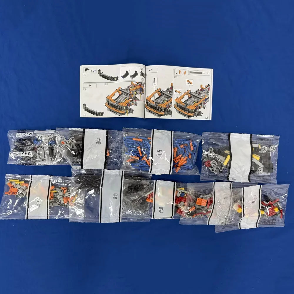 Toys 1379PCS Technical Group Pickup Truck Racing Car Compatible Model Vehicle Decorative Car Construction Toys Gifts Boys for Adults
