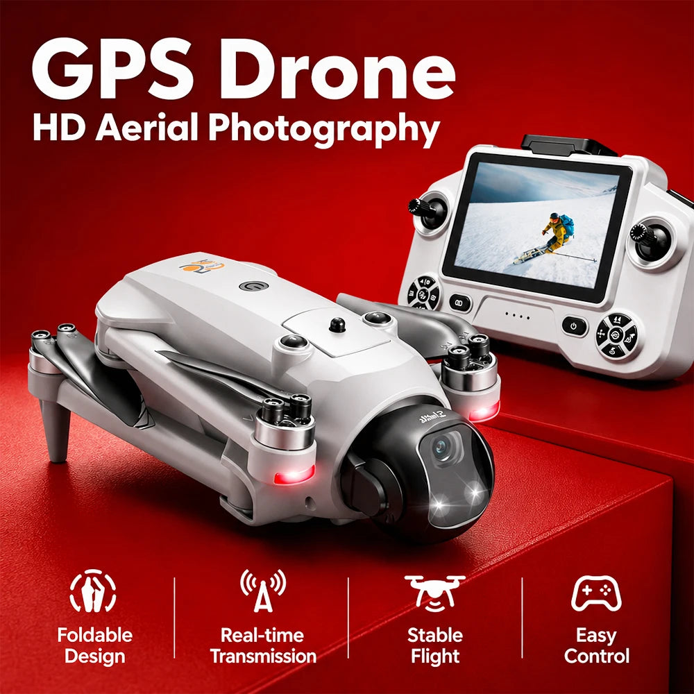 ZNLYRION Drone GPS Foldable YL059 With Large Screen Remote 180 Electric Adjustable Camera All Round Obstacle Avoidance Brushless Motor 5G FPV RC Quadcopter