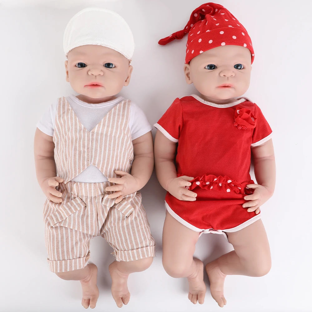 IVITA WG1511 56cm 5kg Full Body Silicone Reborn Art Dolls Eyes Opened Realistic Collectible Doll USA Warehouse In Stock Lifelike Surprise Toys For Adult Christmas Collectors Gift