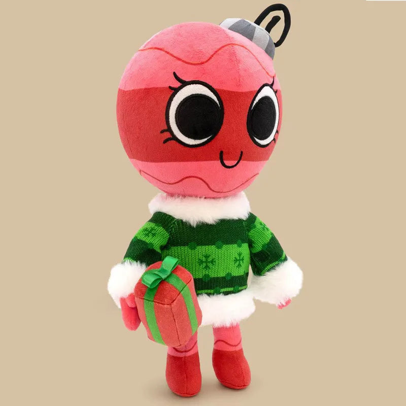 Stuffed Plush 35cm Dandys World Pretty Present Coal Plush Doll Cute Soft Stuffed Plush Toy Magnetic Christmas Present Pendant Home Decor Gifts