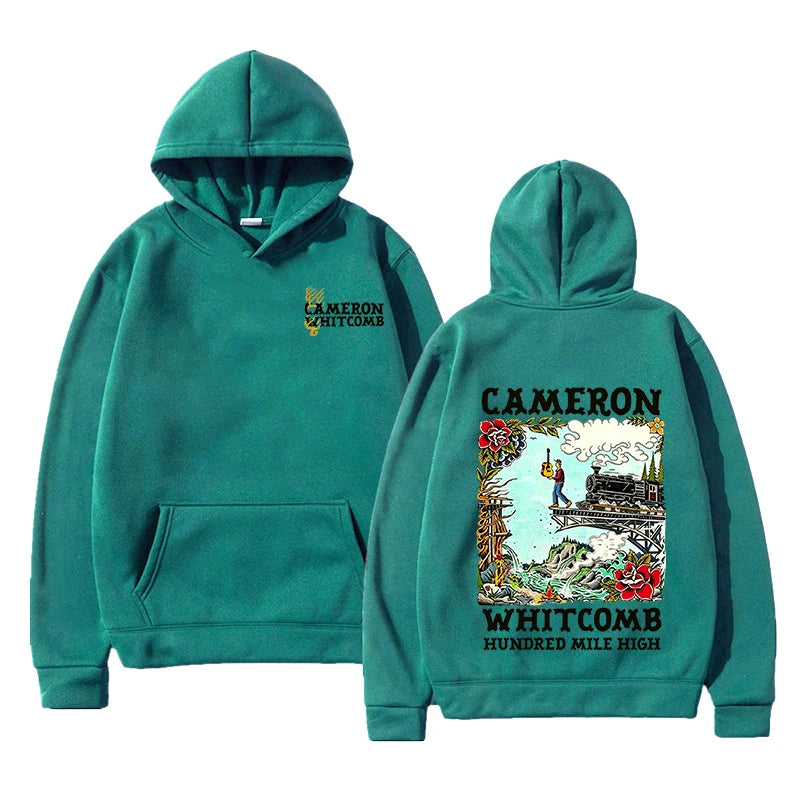 CAMERON WHITCOMB Logo Hoodies Fleece Long Sleeve Hooded Sweatshirt Graphic Merch Unisex Streetwear Loose Casual Men/Women Hoodie