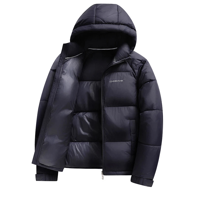 Winter New parka Fashion Thick Warm Cotton Jacket Men's Casual Loose Sports Plus Large Hooded coat