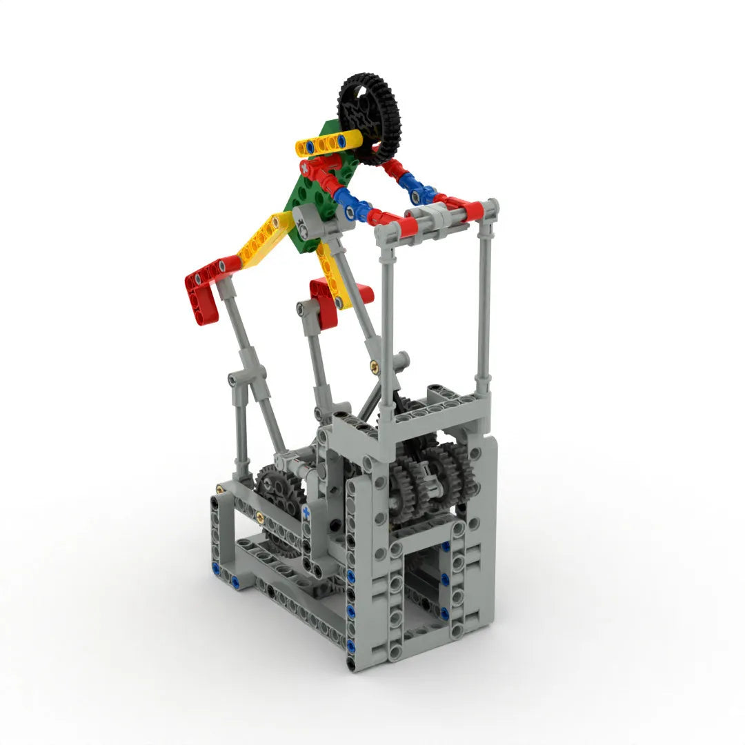 Modern MOC Tech Toy - Articulated Worker Mechanism Building Set, Combines Functionality & Aesthetic Appeal