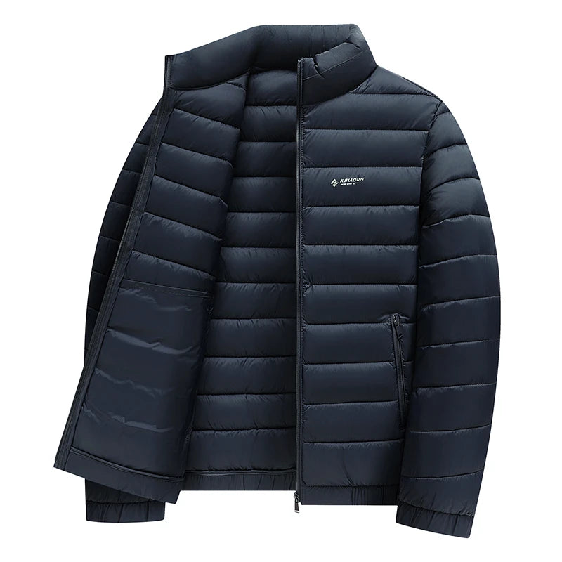 Men's winter jacket Simple stand collar Cotton coat New thick warm parkas