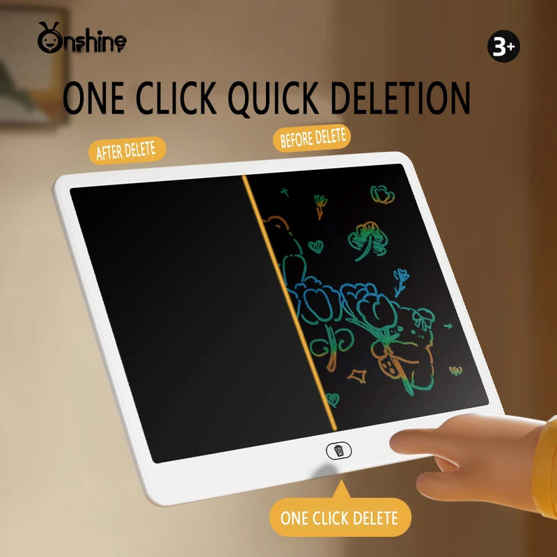 Onshine 16/20 Inch Color LCD Small Blackboard Electronic Writing Tablet Children Drawing Board Graffiti Handwriting Kids 3Y+