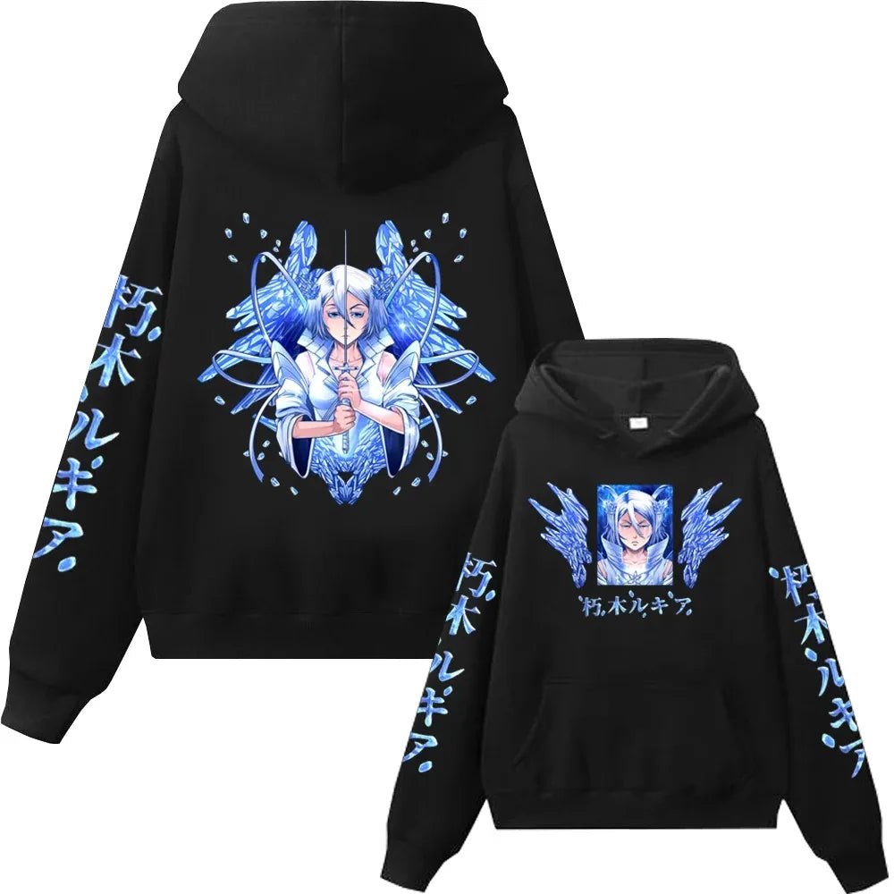 Hot Anime Bleach Zaraki Kenpachi Kusajishi Yachiru Clothes Men Women Casual Hoodies Prevalent Streetwear Harajuku Sweatshirt