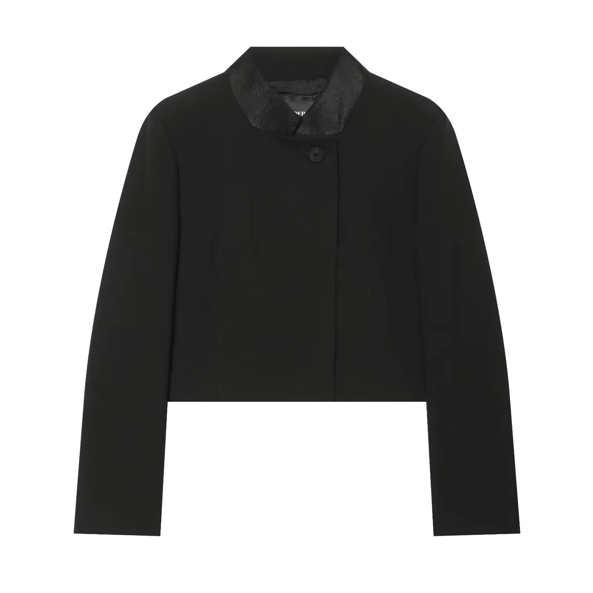 BSAY 2026 Autumn Office Women Stand Collar Cropped Blazer High Waist Pleated Balloon Trousers Long Sleeve Matching Two Piece Set