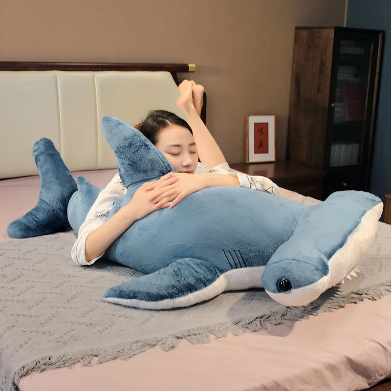 Stuffed Animal Plush Cartoon Shark Whale Plush Toy Children Doll 100CM Kawaii Christmas Gift Sea Animal Fish Pillow Kids Stuffed Toys Room Decoration