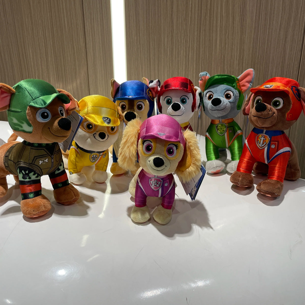 Original Paw Patrol 8kinds Rescue Wheels Series Plush Toy Stuffed Animal Boomber Chase Skye Plush Toys Children Birthday Gift