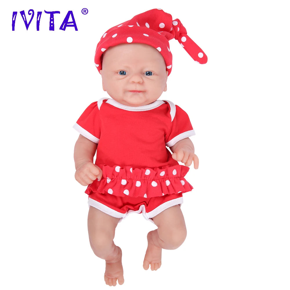 IVITA WG1512 14inch 1.65kg Full Body Silicone Reborn Art Doll "coco" Soft Dolls Realistic Female Doll DIY Blank Toys for Adults