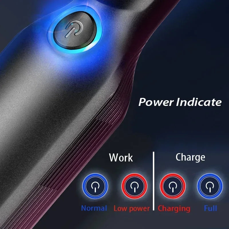 Wireless/Wired Handheld Car Vacuum Cleaner Portable Handheld Vacuum Powerful Cyclone Suction for Car Home Pet Hair Computer