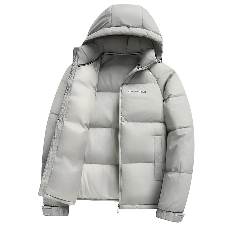 Winter New parka Fashion Thick Warm Cotton Jacket Men's Casual Loose Sports Plus Large Hooded coat