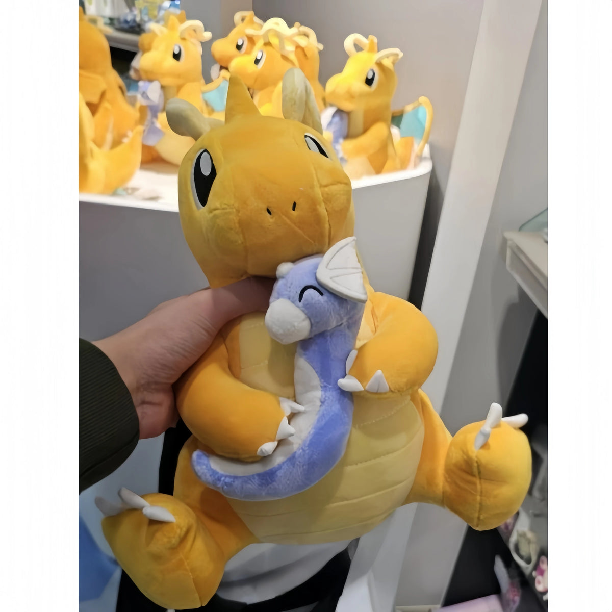 Pokemon Peluches Pikachu Plush Charizard Pokopia Dragonite Holding Dratini Stuffed Doll Tyranitar Cute Version Anime Peluche Toy