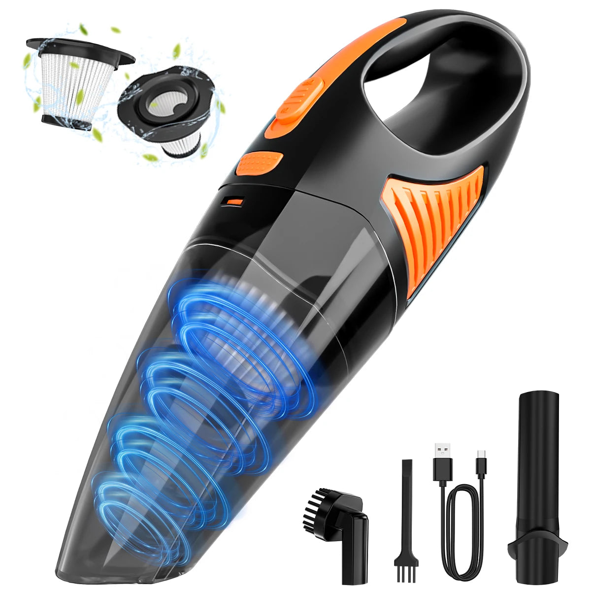 Rechargeable Cordless Wireless Handheld Portable Car Vacuum Cleaner Home and Car Dual Purpose Small Mini Handheld Vacuum Cleaner