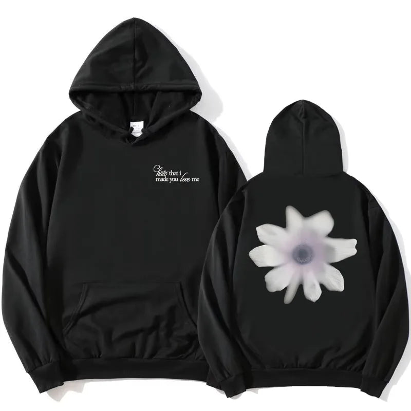 Hate That I Made You Love Me Hoodies Ariana Grande Petal Design Sweatshirt Long Sleeve Fashion Hooded Pullovers Graphic Merch