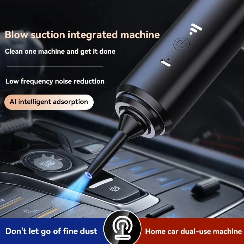 Vacuum Cleaner Mini Car Cleaning Powerful Suction Handheld Car Vacuum Cleaner Rechargeable for Car and Home Auto Vacuum Cleaner