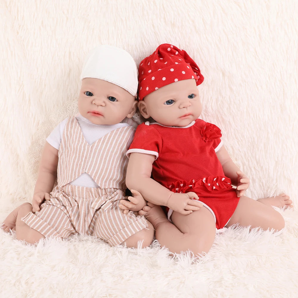 IVITA WG1511 56cm 5kg Full Body Silicone Reborn Art Dolls Eyes Opened Realistic Collectible Doll USA Warehouse In Stock Lifelike Surprise Toys For Adult Christmas Collectors Gift