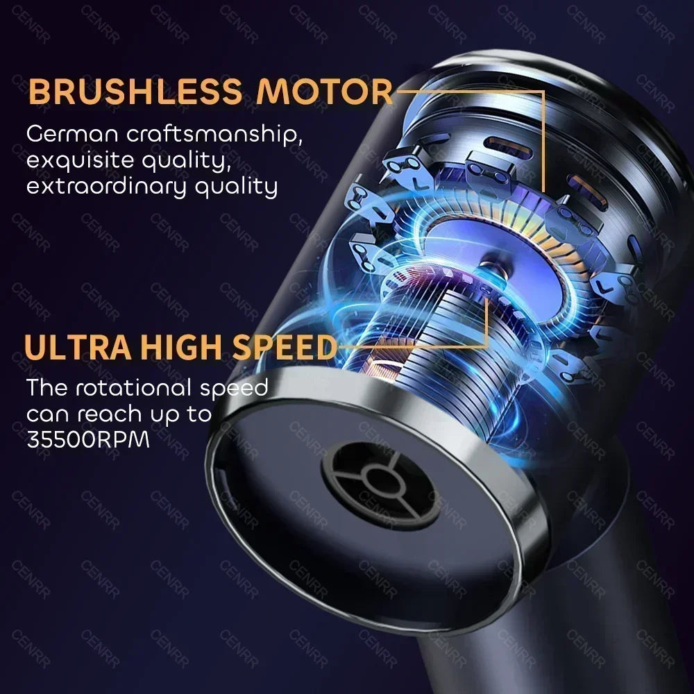 CENRR 210000PA High Suction Car Vacuum Cleaner Wireless Cleaner Strong Suction Cordless Vacuum Cleaner Powerful Cleaning Machine