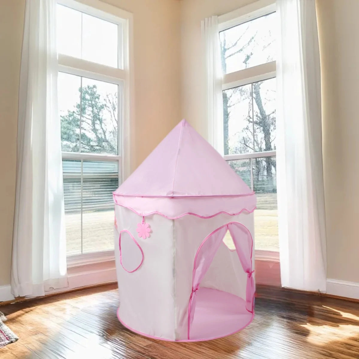 [Outdoor Recreation] Children's Fun Play Tent, Large Pretend Play Toy Castle, Princess Fairy Tale Toy Playhouse, Outdoor Recreation Tent, Beach and Lawn Toys, Children's Holiday Gifts, Christmas and Halloween Gifts, Accessories Not Included