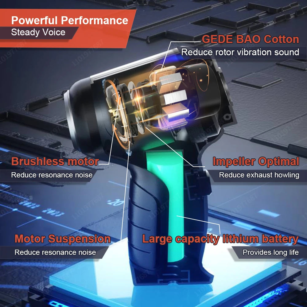Rechargeable Wireless Handheld Car Vacuum Cleaner Strong Suction Wet Dry Dual Use Mini Portable Auto Household Vacuum Cleaner