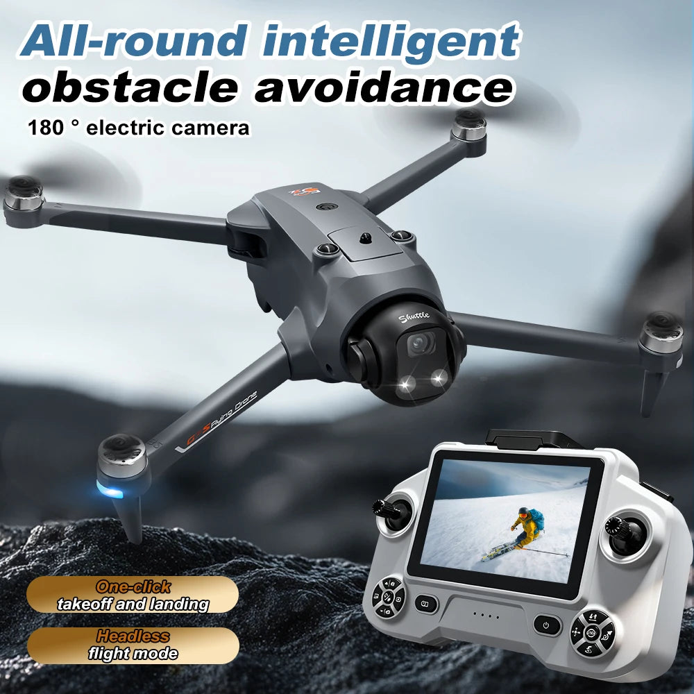 ZNLYRION Drone GPS Foldable YL059 With Large Screen Remote 180 Electric Adjustable Camera All Round Obstacle Avoidance Brushless Motor 5G FPV RC Quadcopter
