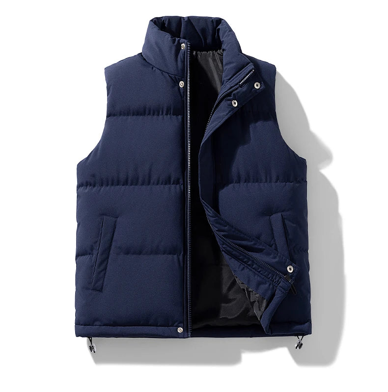 Men's Winter Insulated Vest, Lightweight Packable Puffer Gilet, Windproof Sleeveless Jacket for Outdoor Casual