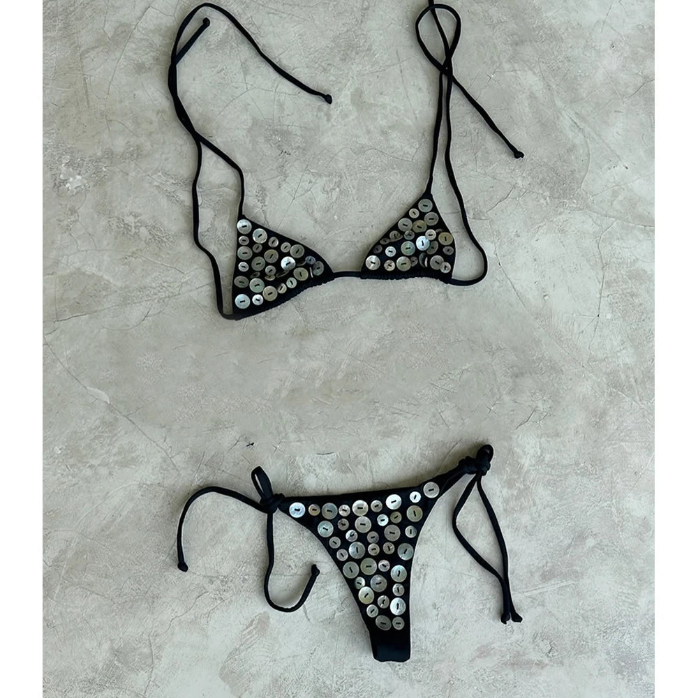 Push Up Bikinis 2025 Sexy Women Swimsuit Swimwear Female Micro Bikini Set Biquini Bathing Suit Swimming Suits Beachwear