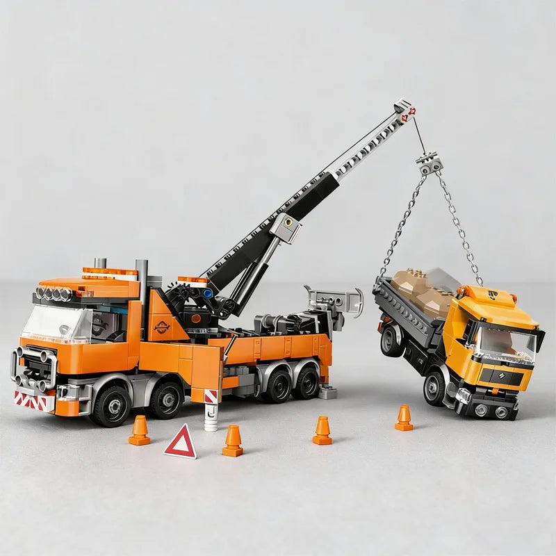 793-piece Creative MOC Heavy Duty Crane Truck Building Blocks, Exquisite Display Model, Large Assembly Toy for Adult Birthday
