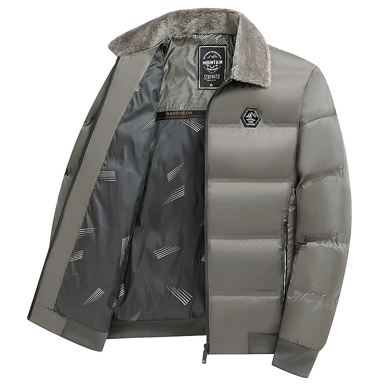 Men's Winter Thick Warm Middle-aged and Elderly Cotton Jacket New Cotton Jacket High-end Men's Winter Jacket
