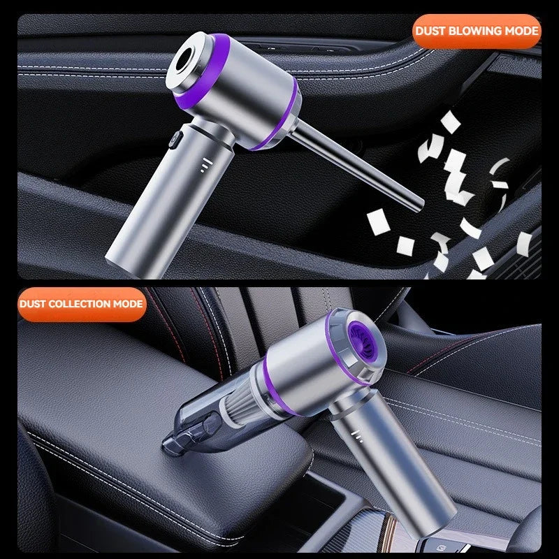 Wireless Handheld Car Vacuum Cleaner with Brushless Motor, High Power Portable Cleaner, Powerful Air Duster for Home Appliances