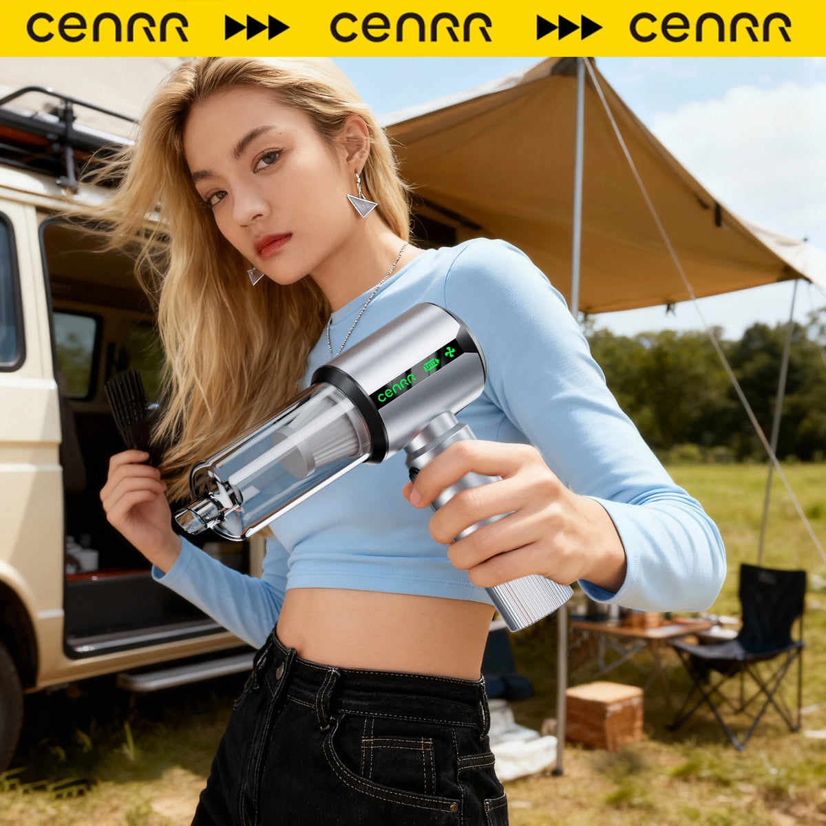 CENRR 2026 Powerful Vacuum Cleaner Car Cordless Wireless Cleaner Portable HandHeld Vacuum Cleaner For Car Cleaning Machine