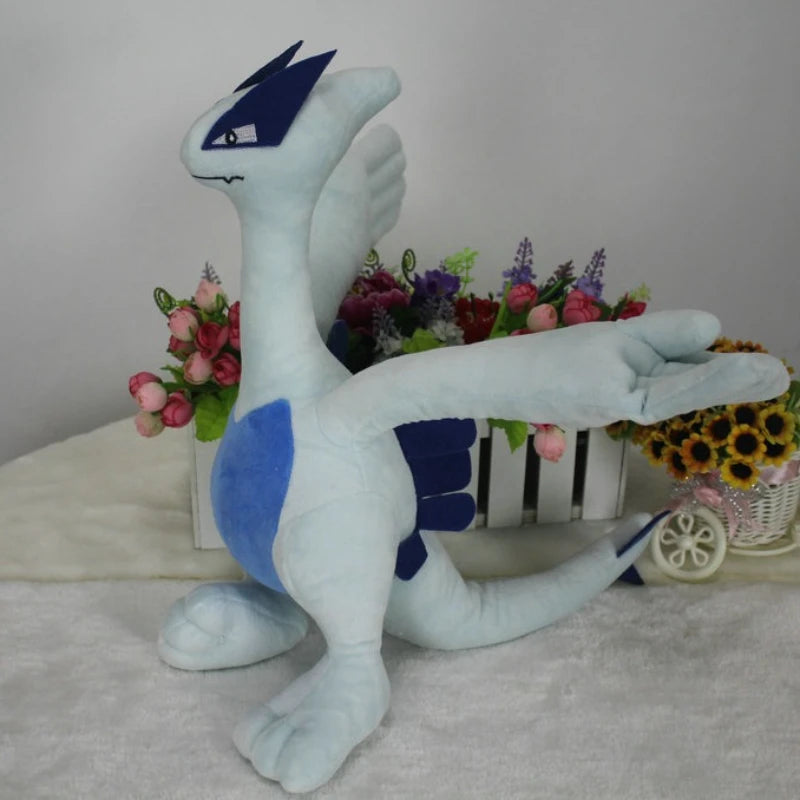 Stuffed Plush 15/35cm Pokemon Cartoon Lugia Plush Toy Anime Lugia Soft Stuffed Plushies Pillow Doll Room Decoration Boys Girls Holiday Gift
