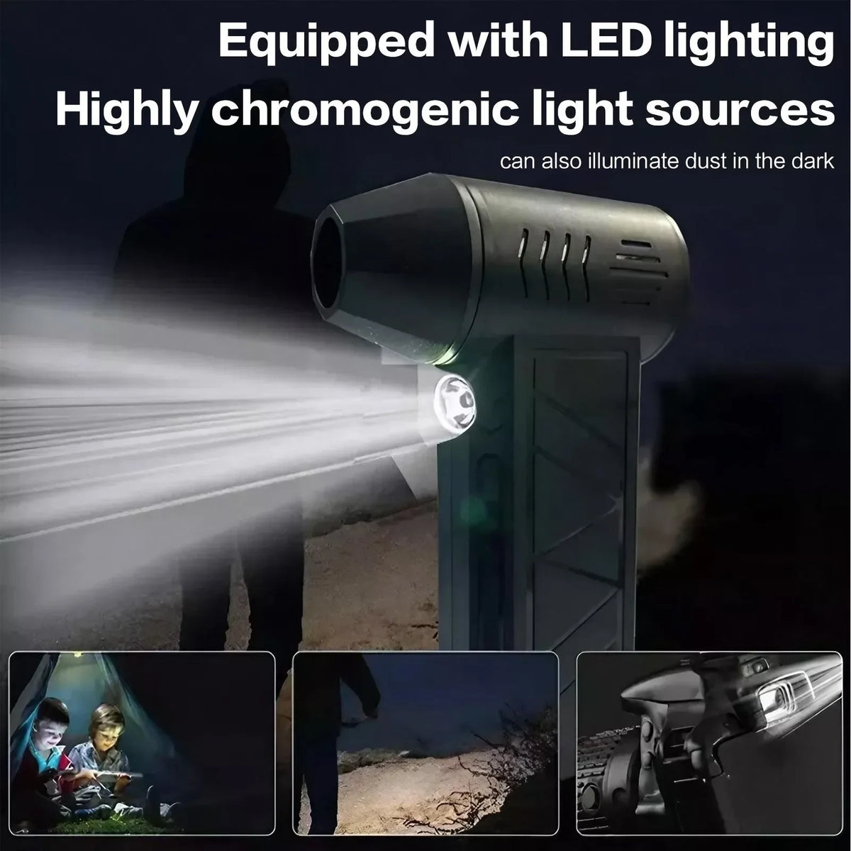 Cordless Car Vacuum Cleaner Handheld Rechargeable Electric Vacuum with 3 Speed Settings 110000 RPM High Power Air Blower Jet Dry Compressed Air Duster for Car Interior Cleaning Portable Auto Vacuum Cleaner for SUV Truck Dashboard Seats