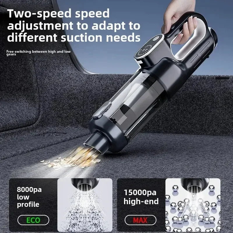 Portable Wireless Handheld Vacuum Cleaner, One-Button Dust Removal, Dual Function Suction and Blowing, High Power Portable Clean